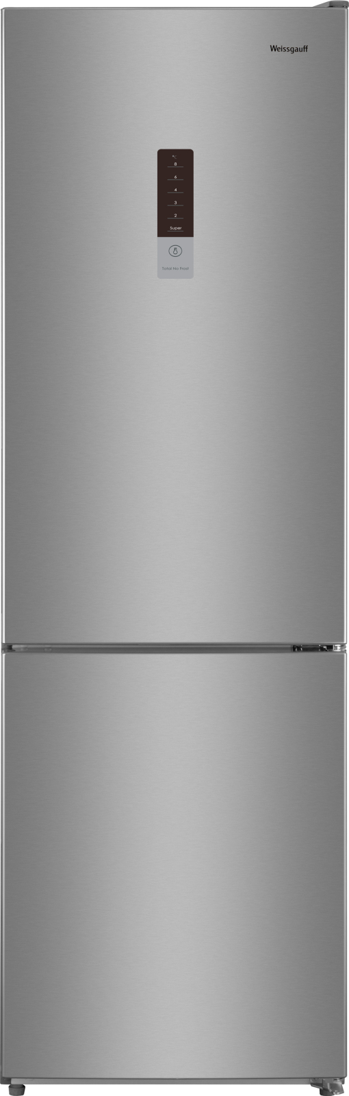 Холодильник Weissgauff WRK 190 DX серебристый двухкамерный холодильник weissgauff wrk 190 dw total nofrost