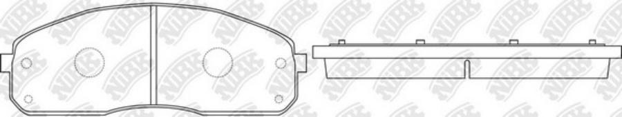 

Колодки дисковые передние kia bongo iii/k3000/k3600 3.0d/3.6d 1.4t 00> Pn0600-nibk