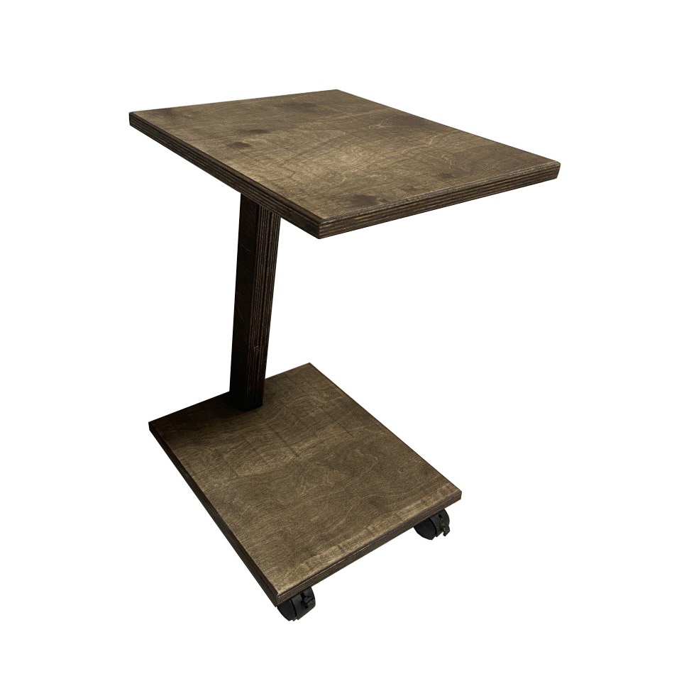 фото Журнальный столик woodbrothers коричневый на колесиках