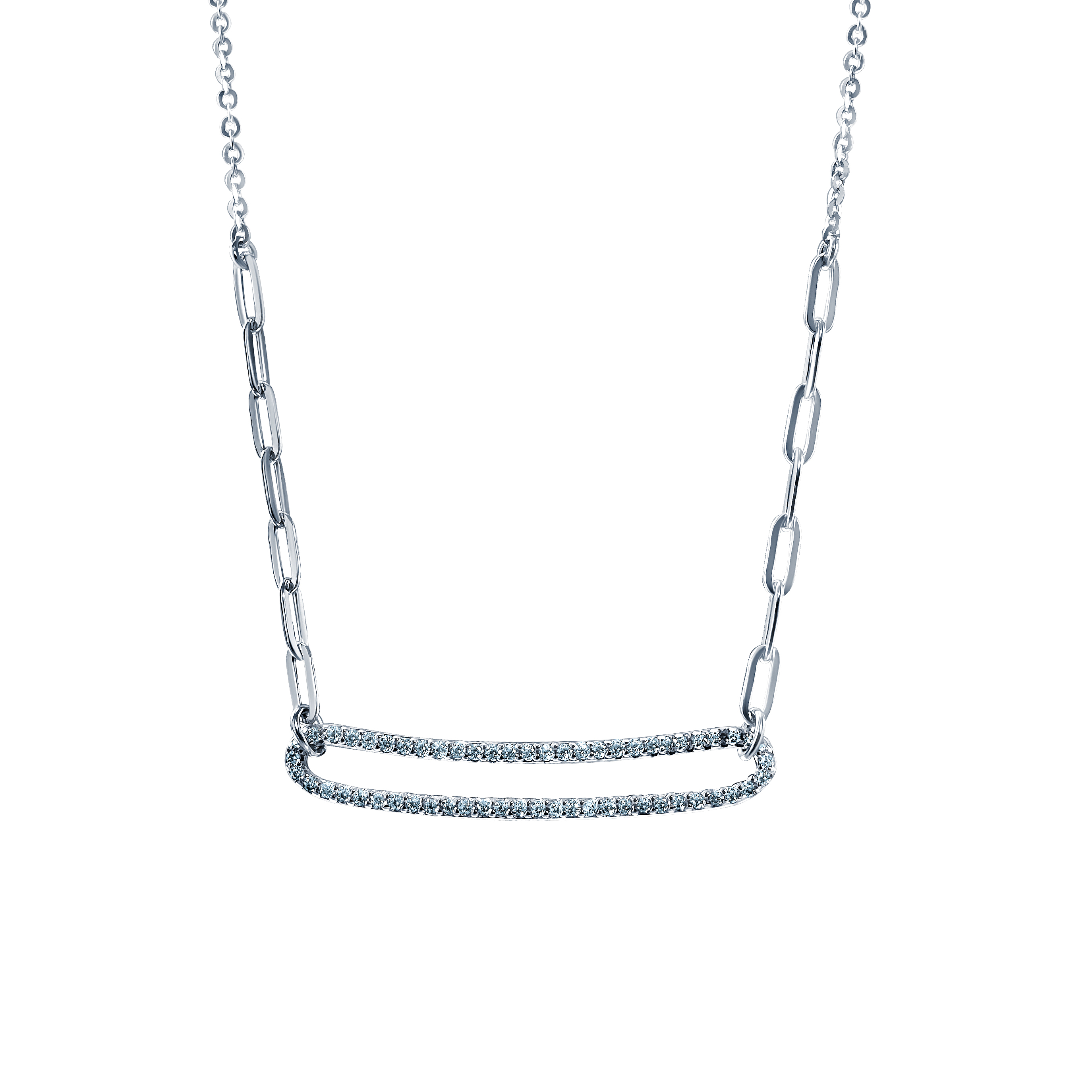 

Колье из серебра 40 см Element47 XL030135B_KL_001_WG, фианит, XL030135B_KL_001_WG