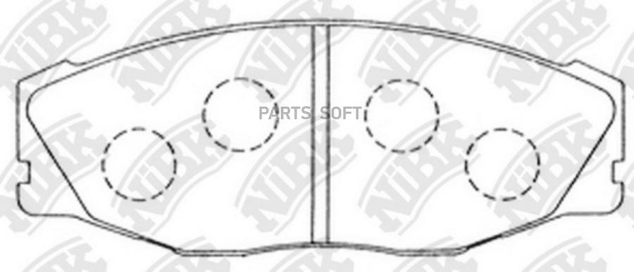 

Тормозные колодки NiBK дисковые pn1157