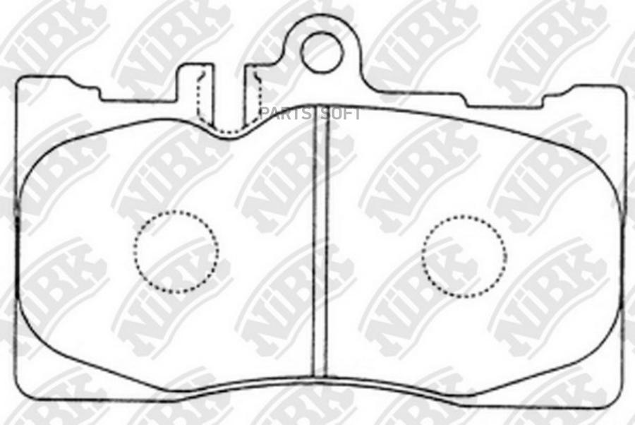 

Тормозные колодки NiBK дисковые pn1455