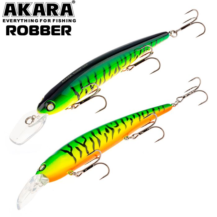 

Воблер Akara Robber 120F 19 гр 2/3 oz 4,7 in A68, Разноцветный, Robber