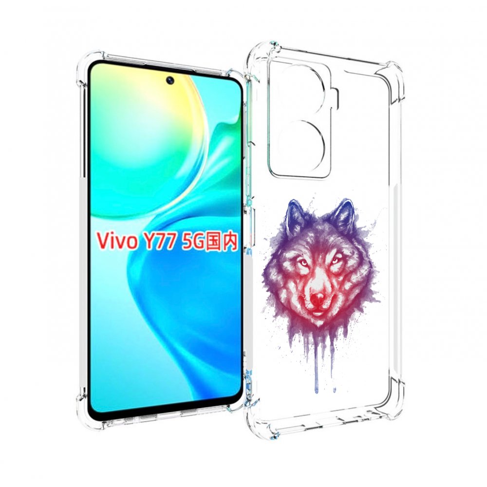 

Чехол MyPads пушистый волк для Vivo Y77 5G, Прозрачный, Tocco