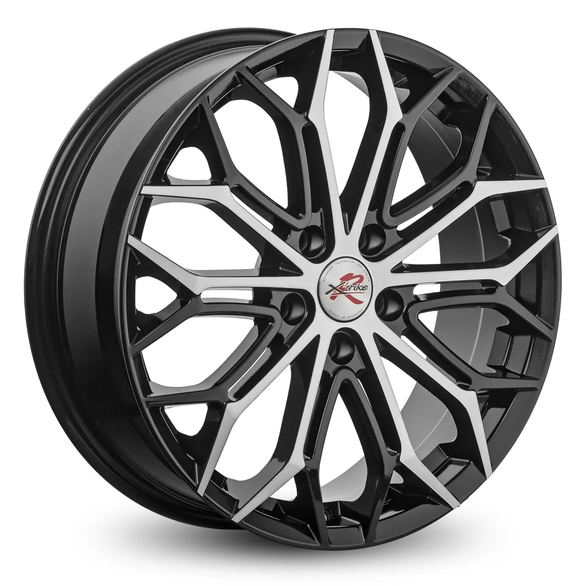 

Диск XtrikeRST R208 R18 5*114,3 ET37 Dia 66.5, литой алмаз черный для Haval Jolio