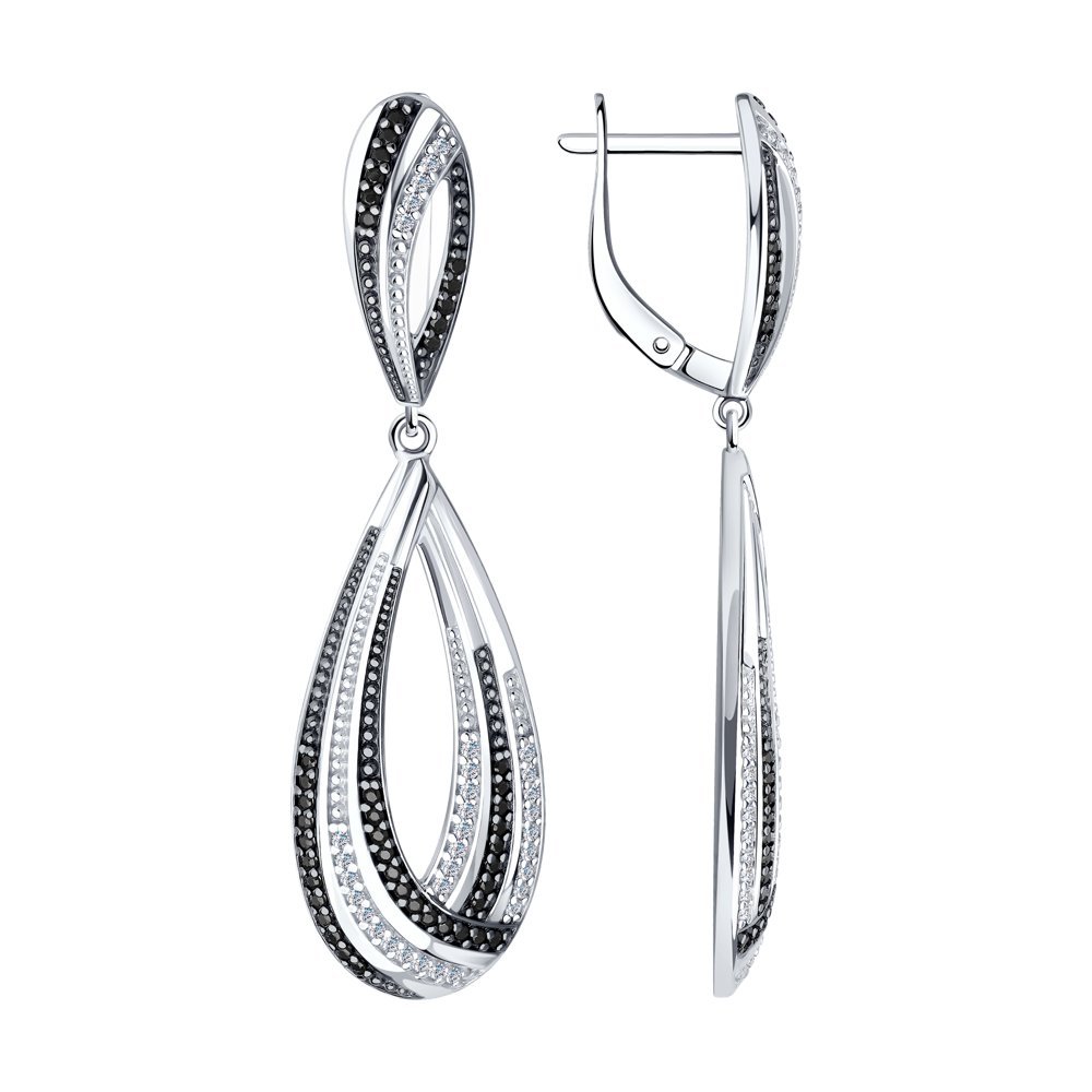 

Серьги из серебра с фианитом Diamant 94-121-00778-1, 94-121-00778-1