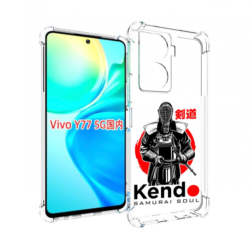 

Чехол MyPads рисованый самурай для Vivo Y77 5G, Прозрачный, Tocco