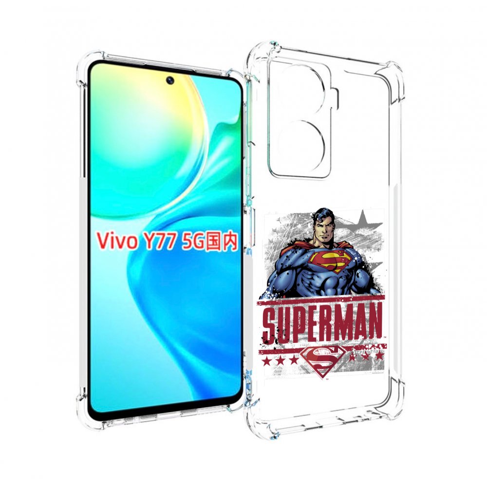 

Чехол MyPads рисунок супермен для Vivo Y77 5G, Прозрачный, Tocco