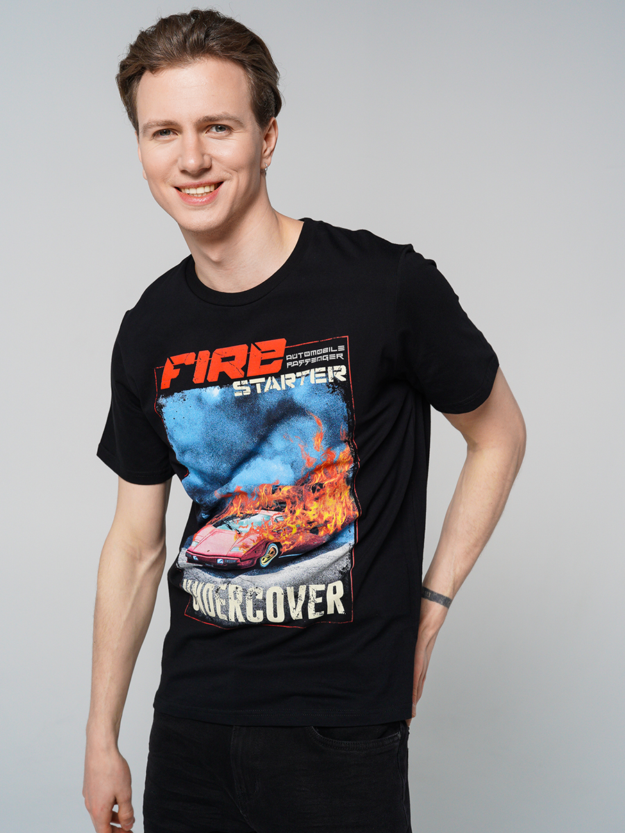 

Футболка мужская 80451 ТВОЕ черная M, 80451