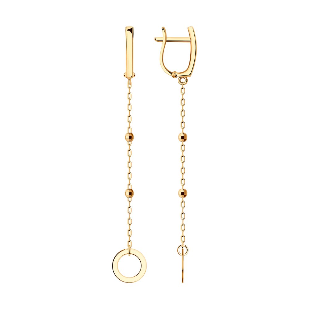 

Серьги подвески из красного золота SOKOLOV 028880, 028880