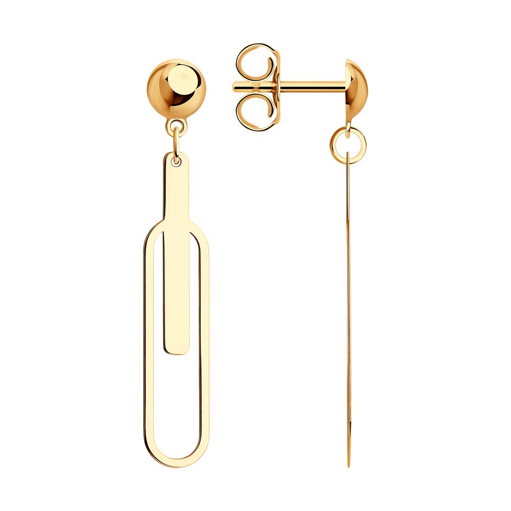 

Серьги подвески из красного золота SOKOLOV 029367, 029367