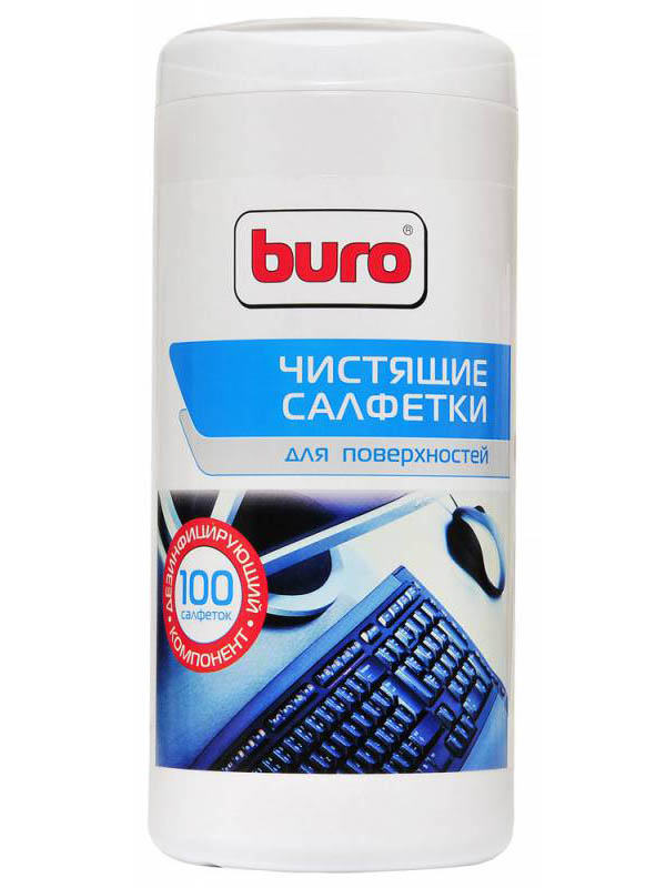 Салфетки влажные Buro 100шт BU-Tsurface привод buro