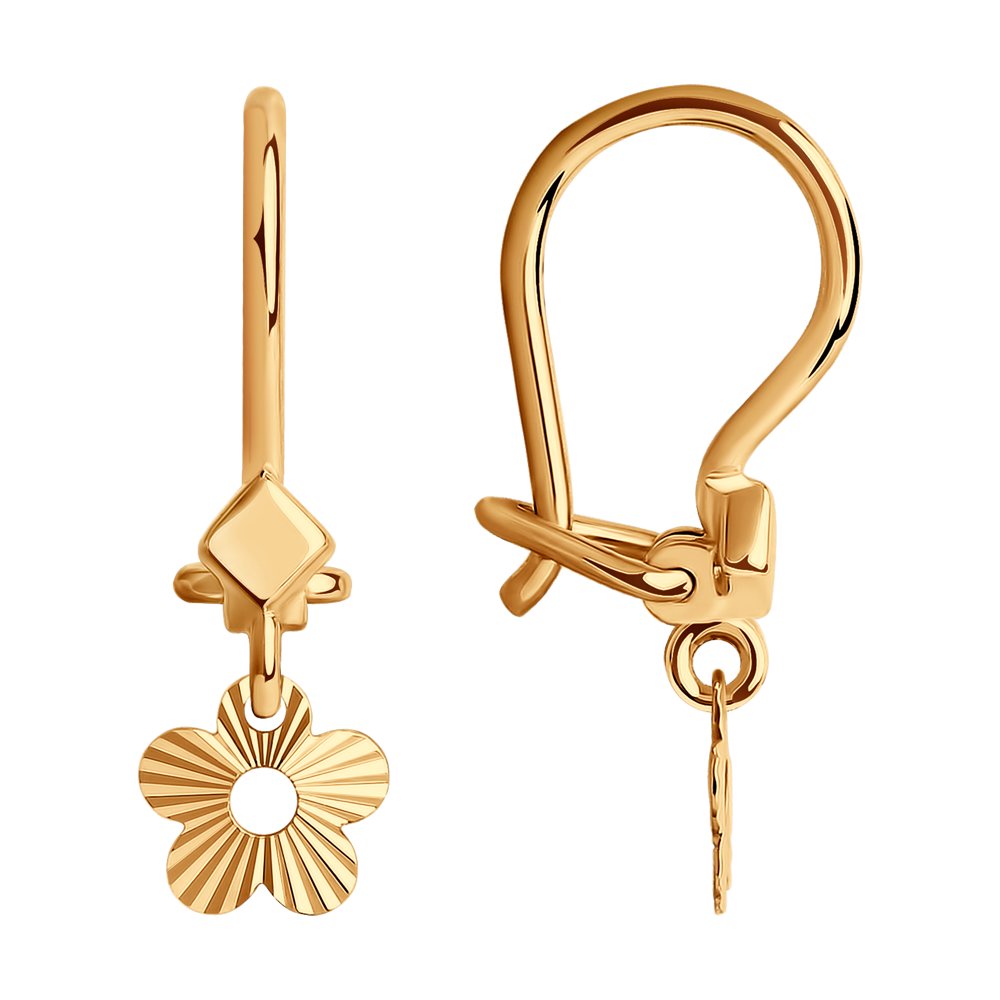 

Серьги подвески из красного золота SOKOLOV 029312, 029312