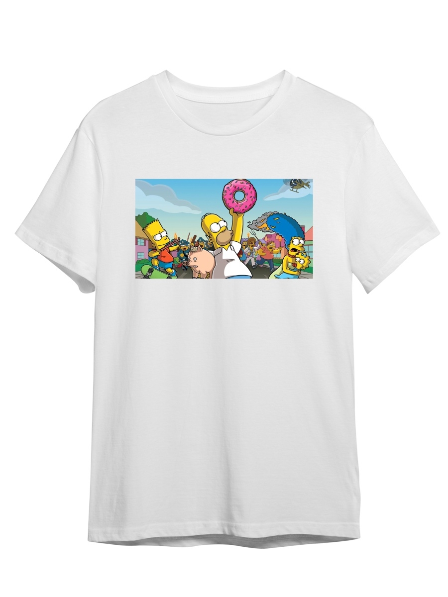 фото Футболка унисекс сувенирshop the simpsons/симпсоны 1 белая 2xl