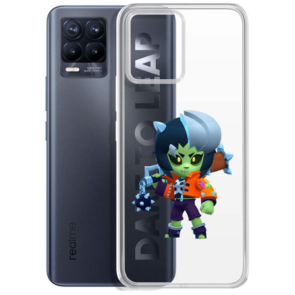 

Чехол-накладка Brawl Stars-ЗомБиби для Realme 8/8 Pro 4G, Прозрачный