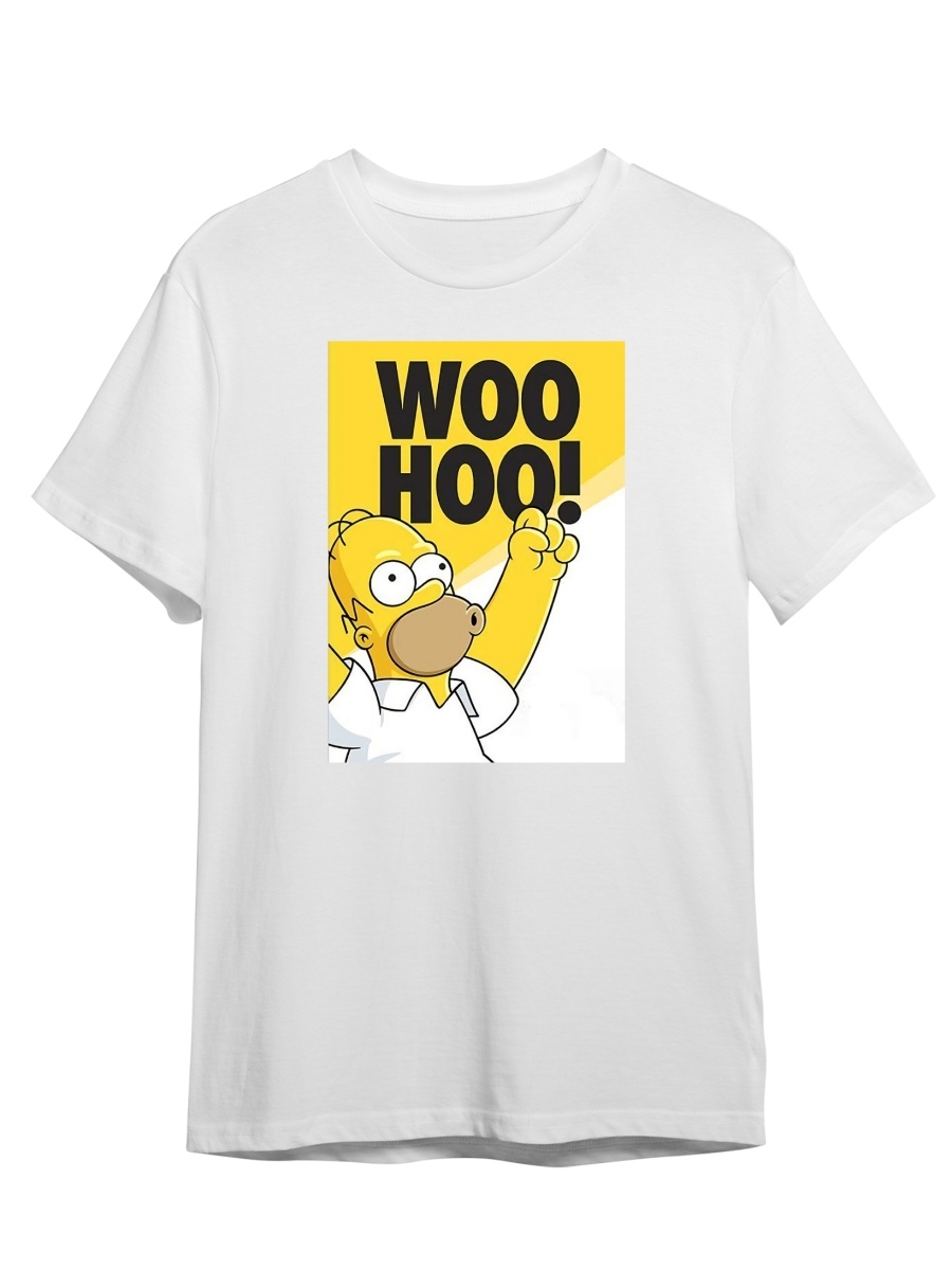 

Футболка унисекс СувенирShop The Simpsons/Симпсоны 10 белая S (44-46), Белый, "The Simpsons/Симпсоны" 10