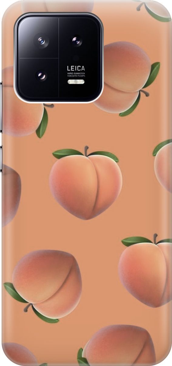 

Силиконовый чехол на Xiaomi 13 с принтом "Падающие персики", Красный;оранжевый, 159015