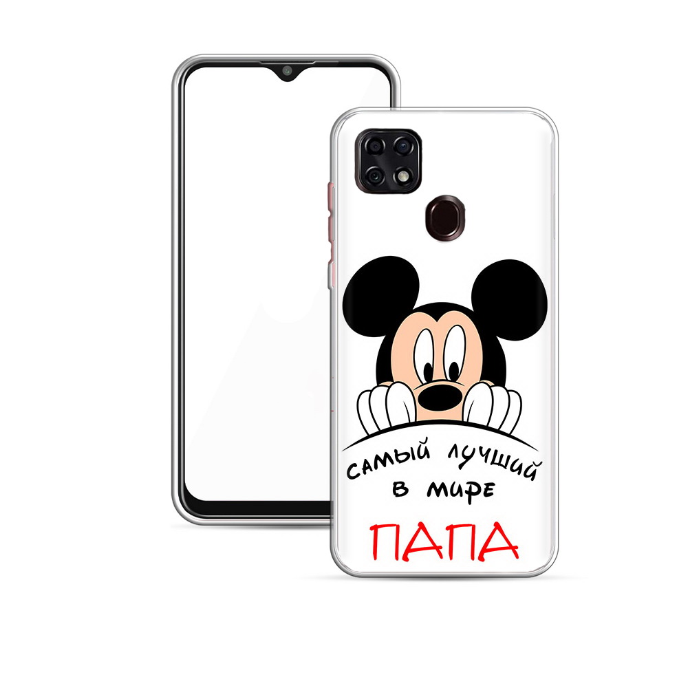 

Чехол MyPads Tocco для ZTE Blade 20 Smart Самай лучший папа Микки Маус (PT226940.456.151), Прозрачный, Tocco