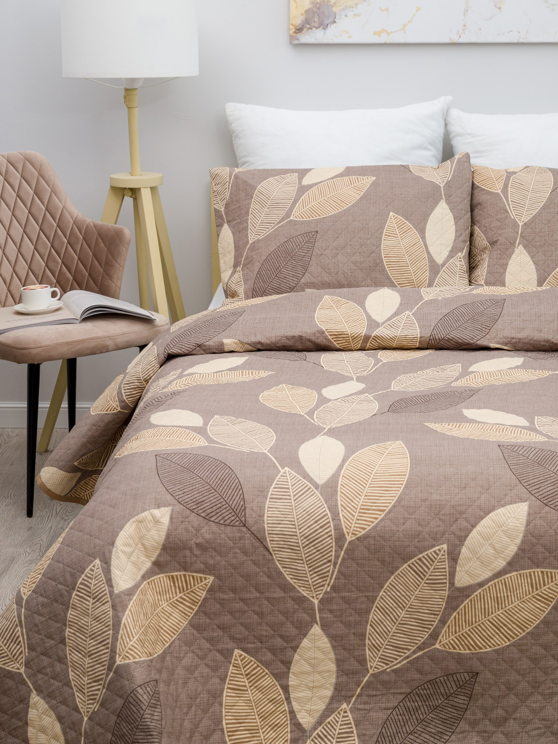 

Покрывало ультрастеп на кровать Полисатин, Вселенная Текстиля, 12984-06 150х210 см, Сладкие сны