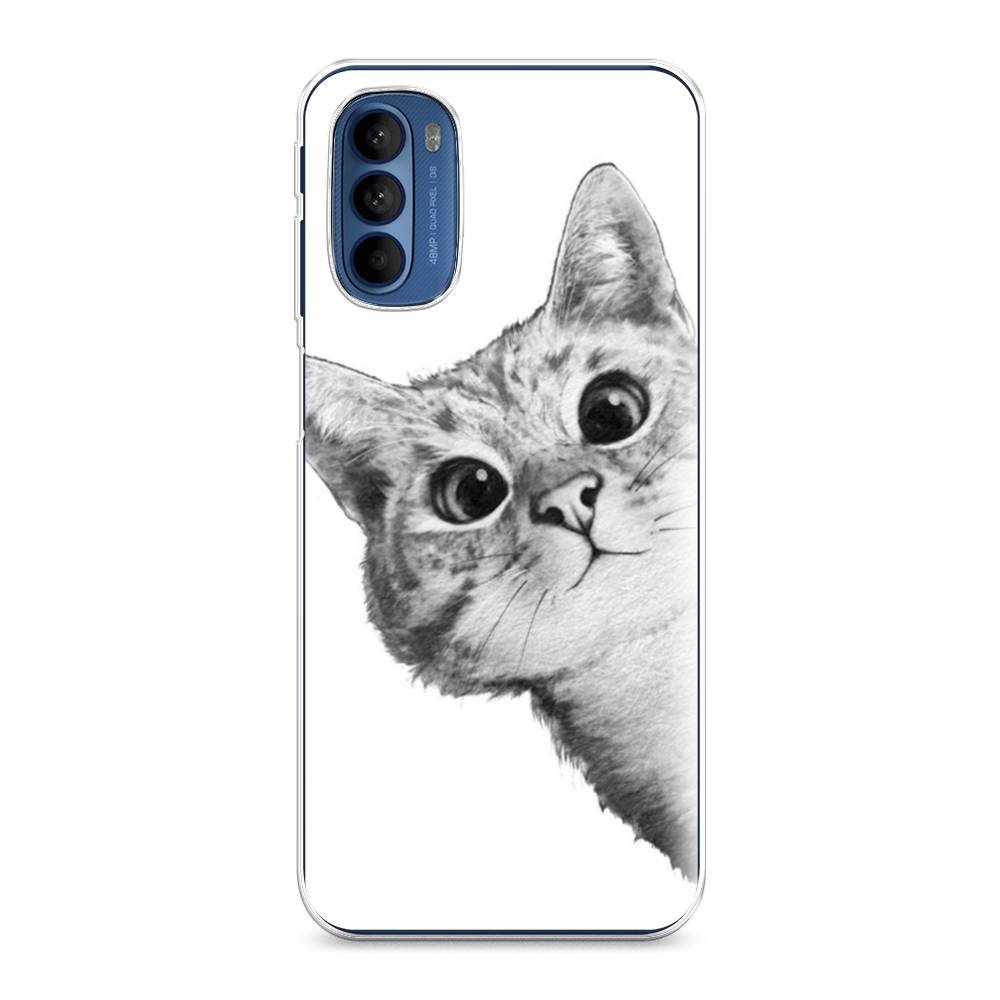 

Чехол Awog на Motorola Moto G31/G41 "Кот рисунок черно-белый", Разноцветный, 242550-1