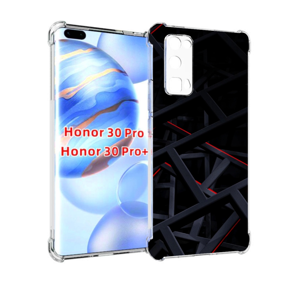 

Чехол бампер MyPads Геометрия для Honor 30 Pro, Прозрачный, Tocco