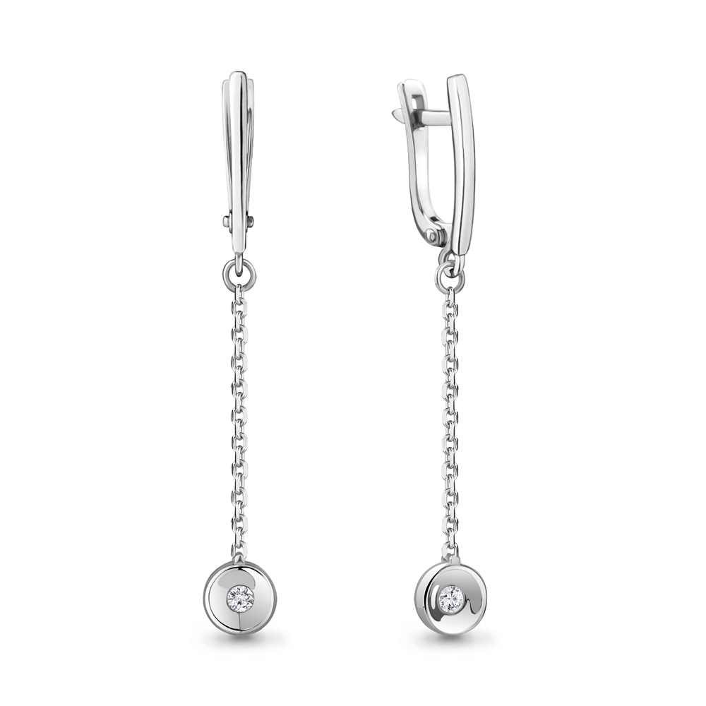 

Серьги из белого золота с бриллиантом Aquamarine Aquamarine 942799_585_бз, 942799_585_бз