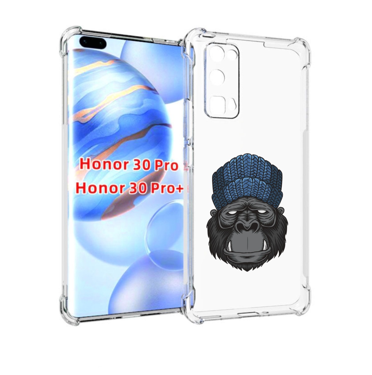 

Чехол бампер MyPads Горила для Honor 30 Pro, Прозрачный, Tocco