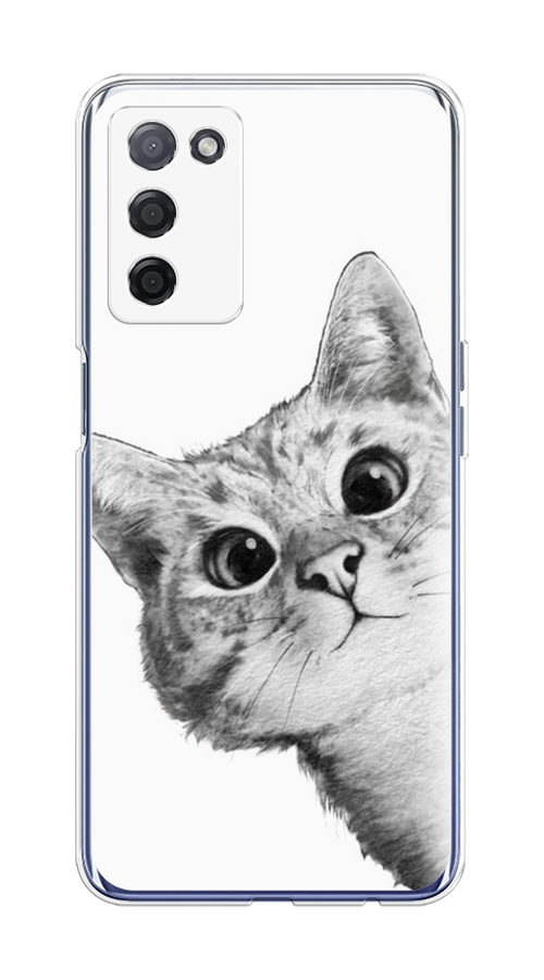 

Чехол Awog на Oppo A55 5G "Кот рисунок черно-белый", Разноцветный, 256250-1