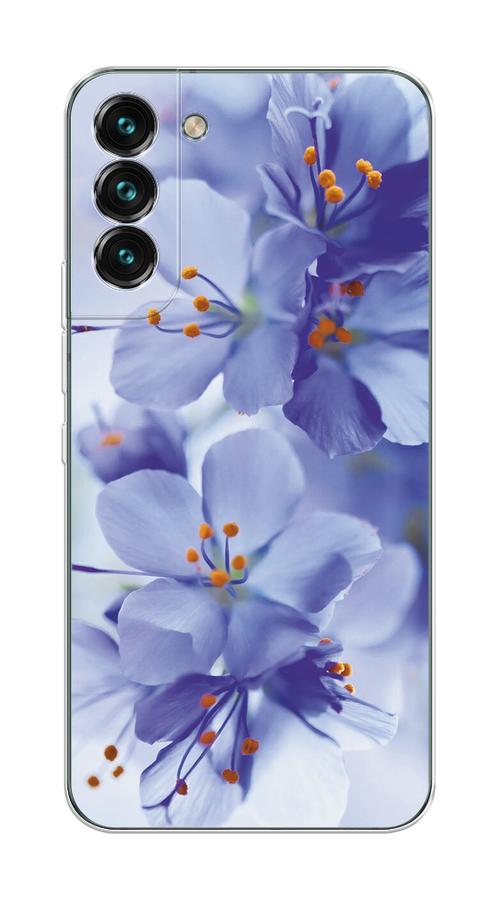 

Чехол на Samsung Galaxy S22 Plus "Фиолетовые цветки", Фиолетовый;синий, 2103950-1