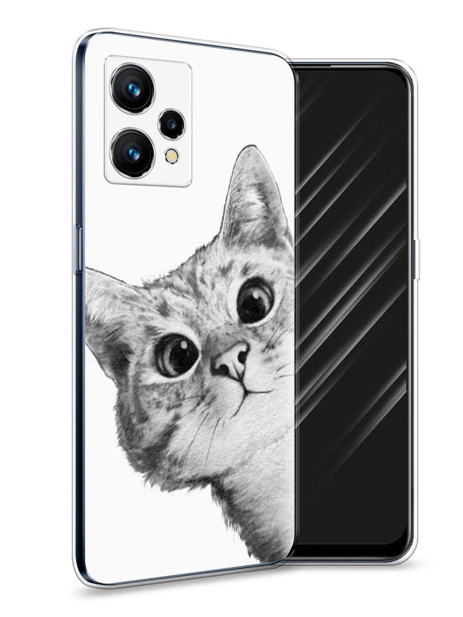 

Чехол Awog на Realme 9 "Кот рисунок черно-белый", Разноцветный, 257250-1