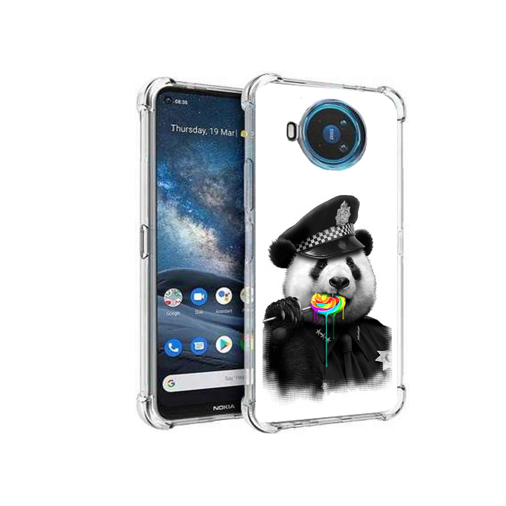 

Чехол MyPads Tocco для Nokia X100 Панда полиция (PT227057.109.130), Прозрачный, Tocco