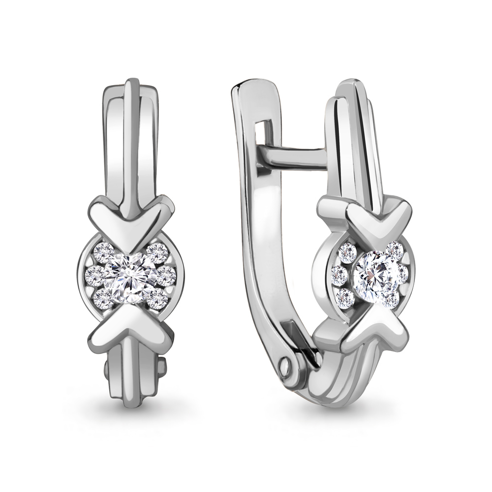 

Серьги из белого золота с бриллиантом Aquamarine Aquamarine 942800А_585_бз, 942800А_585_бз