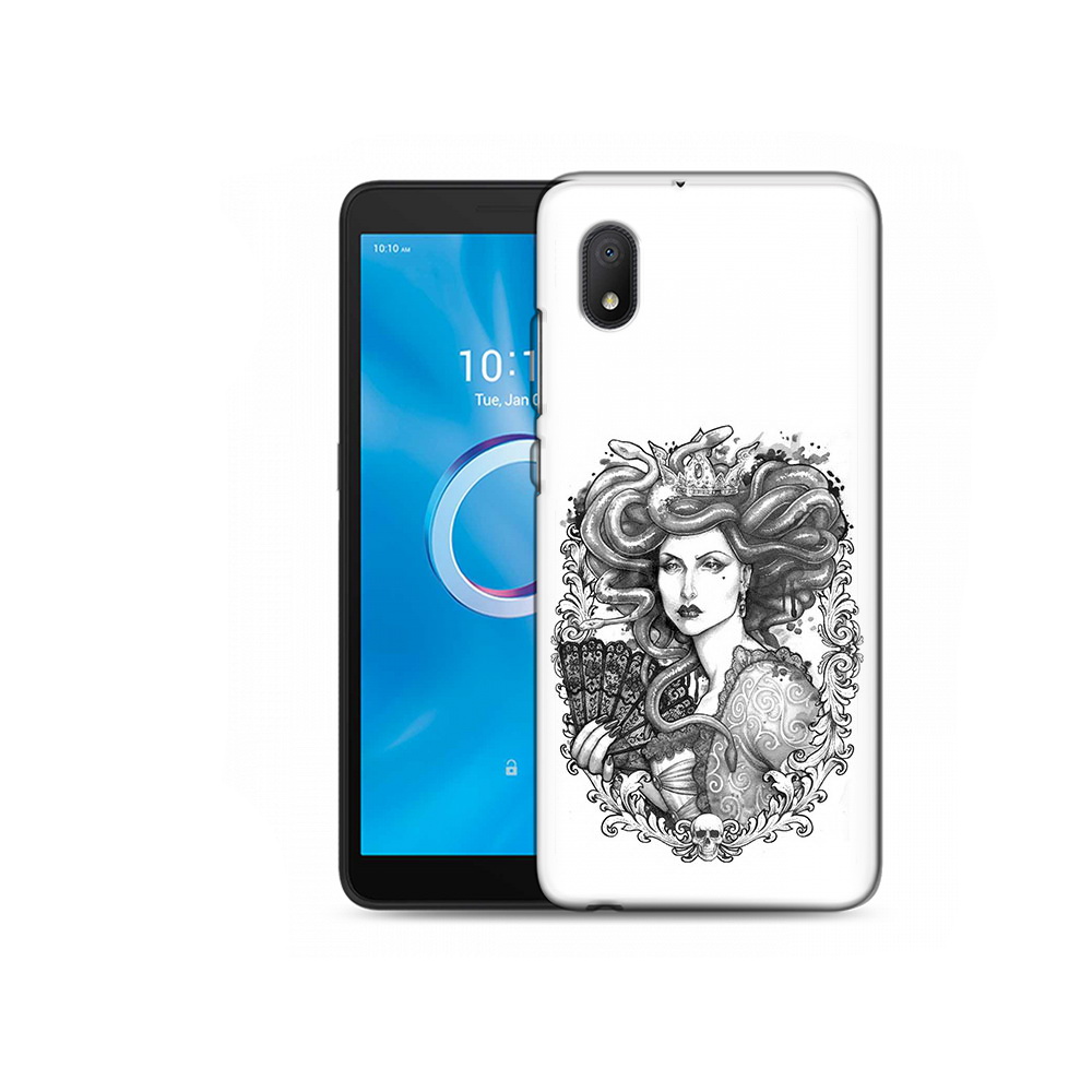

Чехол MyPads Tocco для Alcatel 1B 5002H медуза черно белый (PT227135.663.472), Tocco