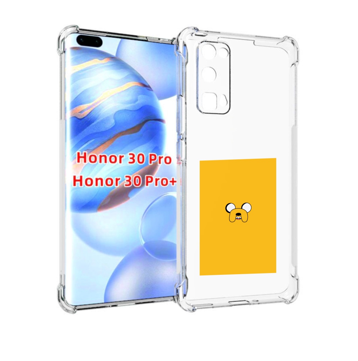 

Чехол бампер MyPads Джейк-время-приключений для Honor 30, Прозрачный, Tocco