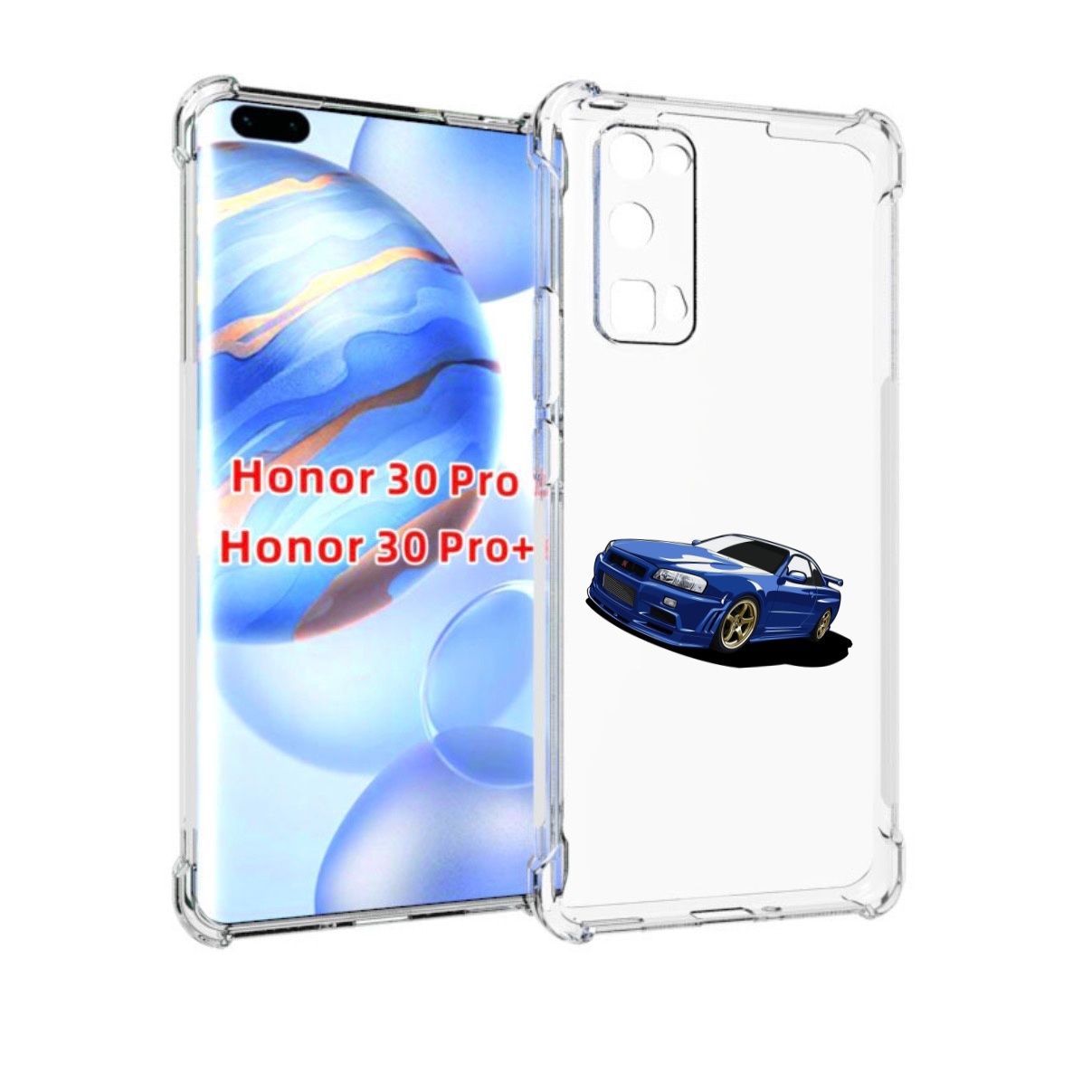 

Чехол бампер MyPads Джитиэр для Honor 30 Pro, Прозрачный, Tocco