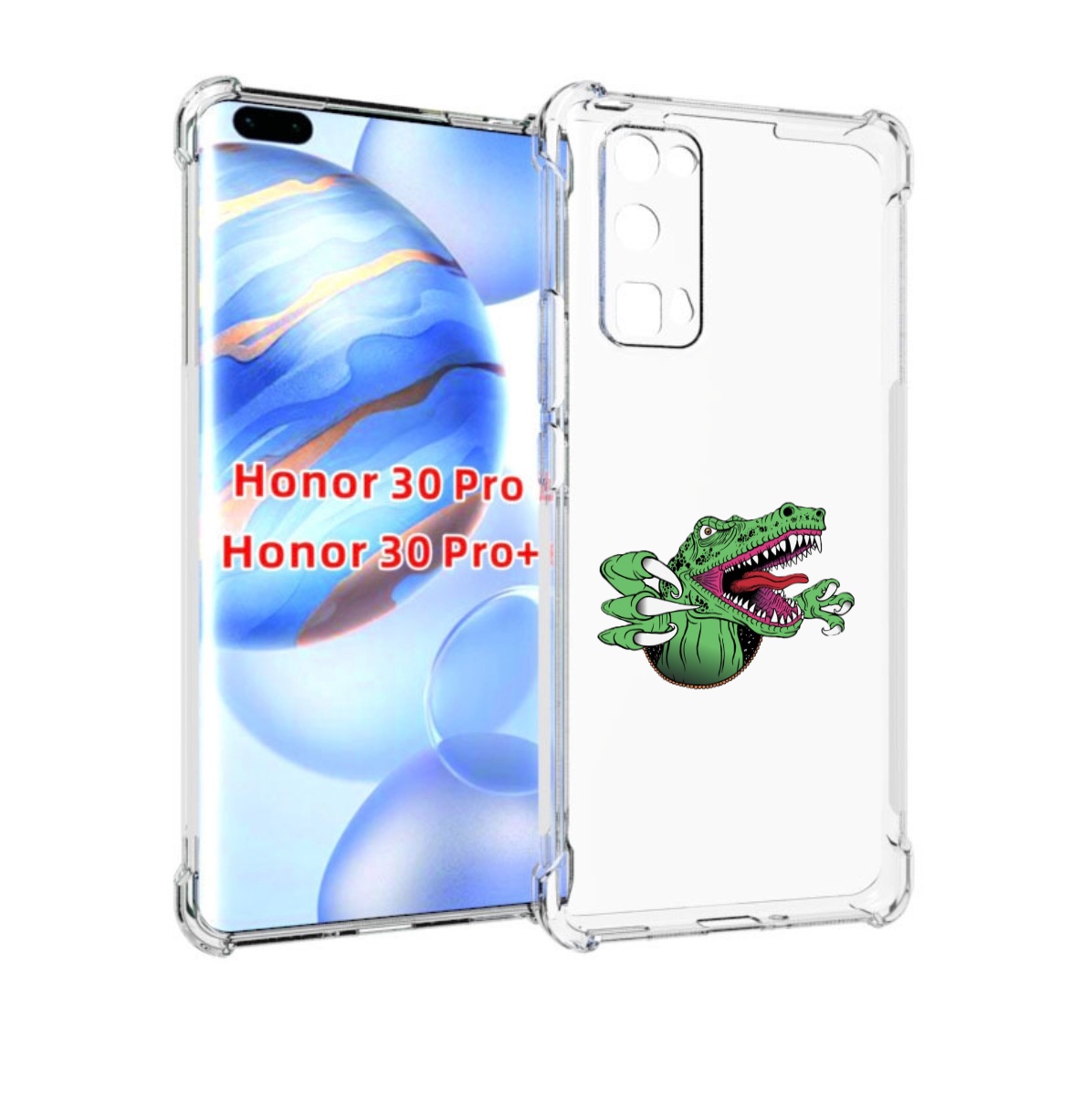 

Чехол бампер MyPads Динозавр для Honor 30 Pro, Прозрачный, Tocco