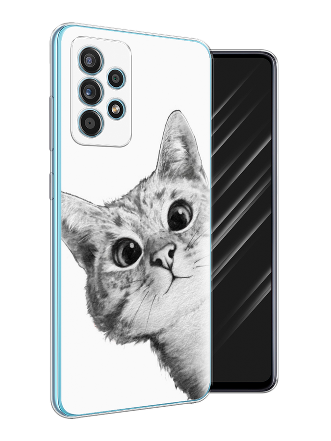 

Чехол Awog на Samsung Galaxy A52s / Самсунг A52s "Кот рисунок черно-белый", Разноцветный, 2106550-1