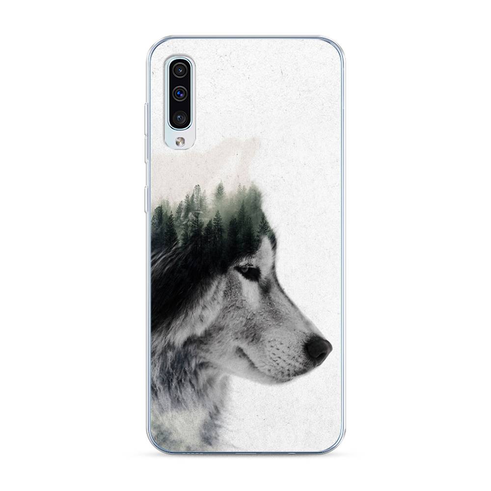 

Чехол на Samsung Galaxy A30s "Волк лес", Серый;белый, 28850-1