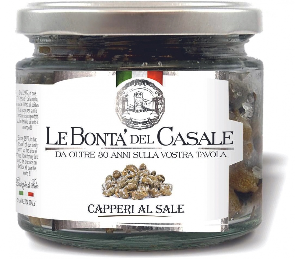 

Каперсы LE BONTA DEL CASALE в кристаллах морской соли 130г