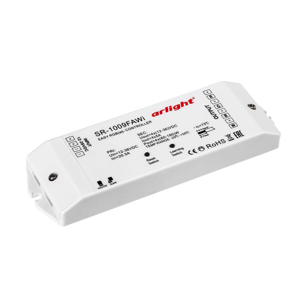 

Контроллер Arlight SR-1009FA WiFi (12-36V, 240-720W), Белый, 014530 SR-100