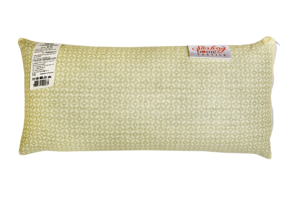 Подушка для сна Sterling Home Textile Пэ2040лг/п гречневая лузга 40x20 см