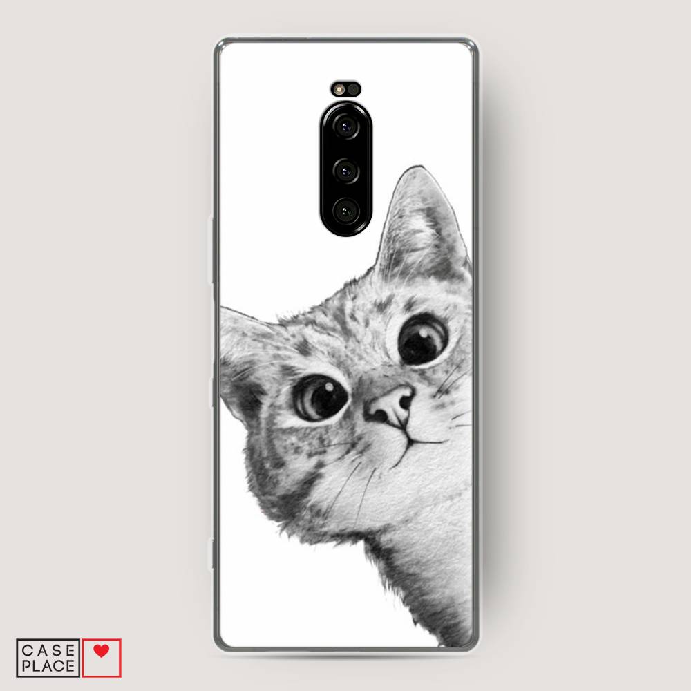 

Чехол Awog на Sony Xperia 1/XZ4 "Кот рисунок черно-белый", Разноцветный, 54250-1