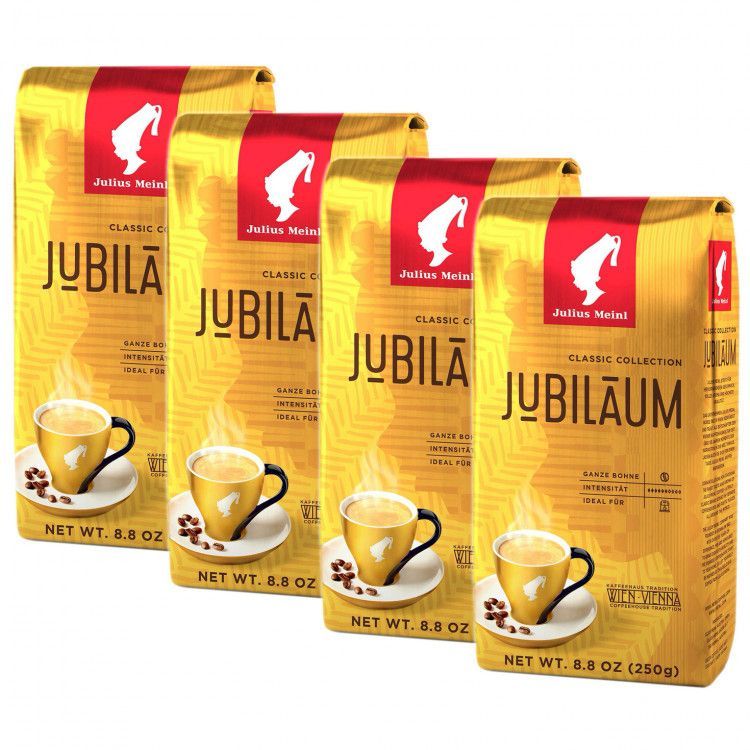 Кофе в зернах Julius Meinl Jubilaum Юбилейный, 250 г х 4 шт