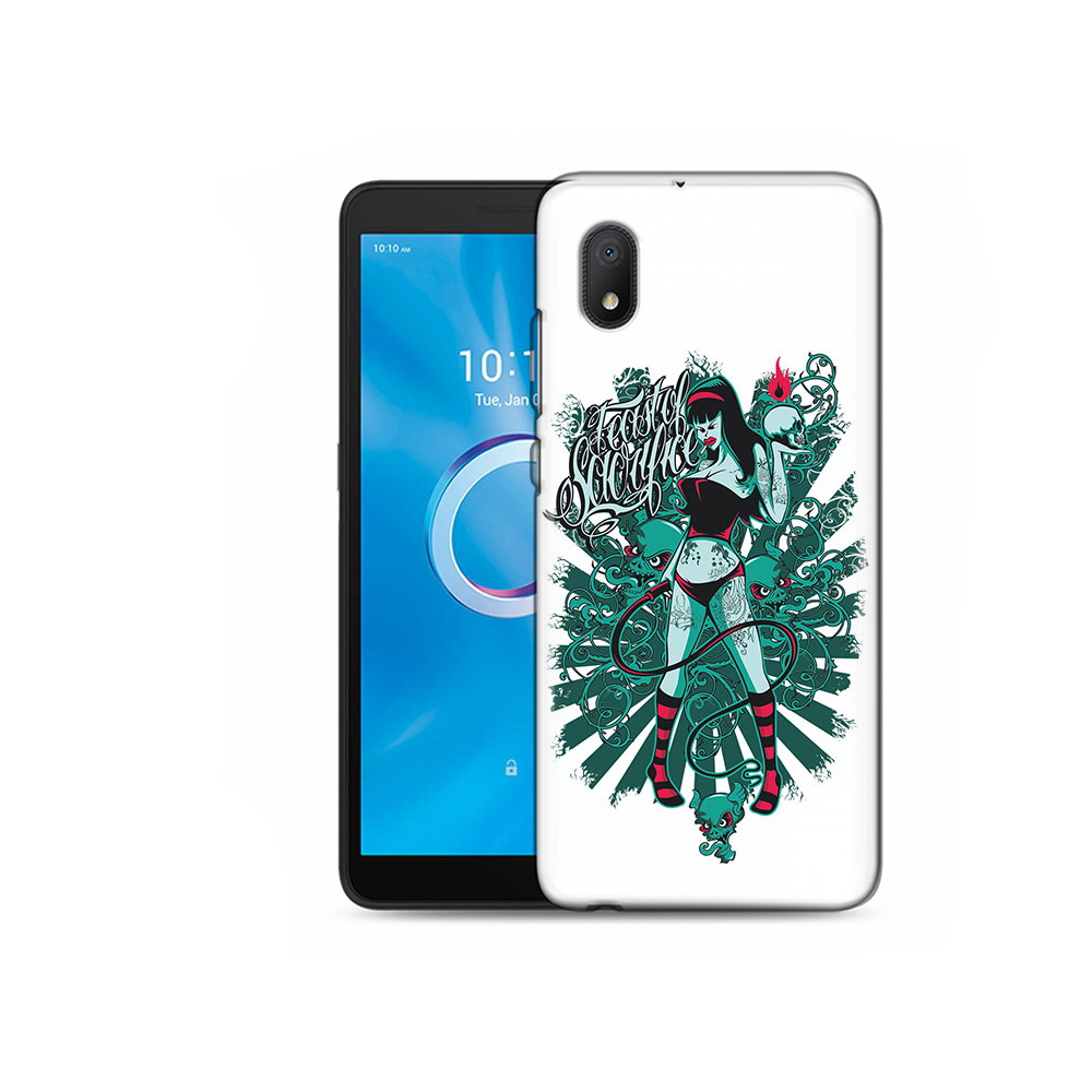 

Чехол MyPads Tocco для Alcatel 1B 5002H нарисованная девушка в татуировках, Tocco