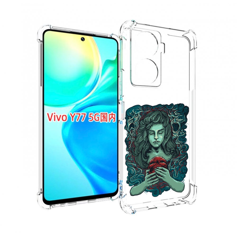 

Чехол MyPads спящая девушка для Vivo Y77 5G, Прозрачный, Tocco