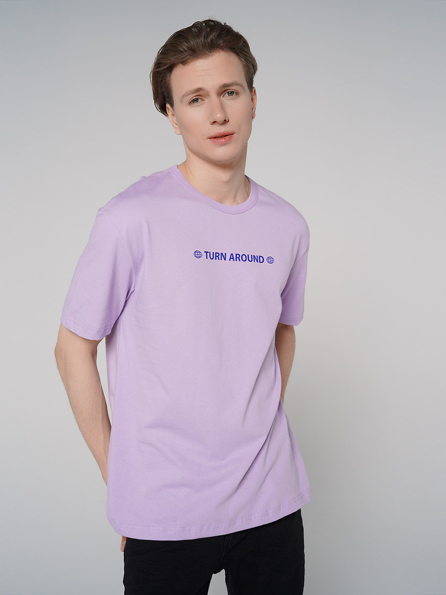 

Футболка мужская 81066 ТВОЕ фиолетовая M, 81066