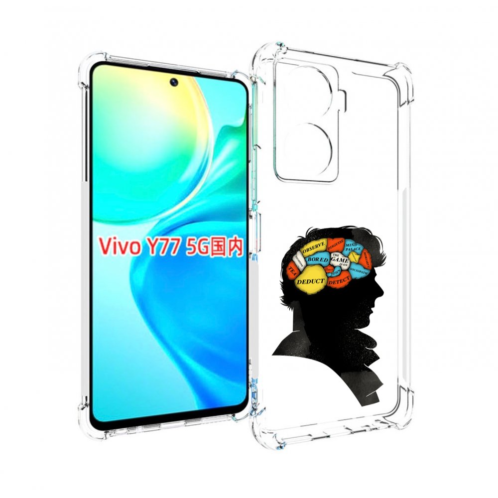 

Чехол MyPads темный рисунок для Vivo Y77 5G, Прозрачный, Tocco