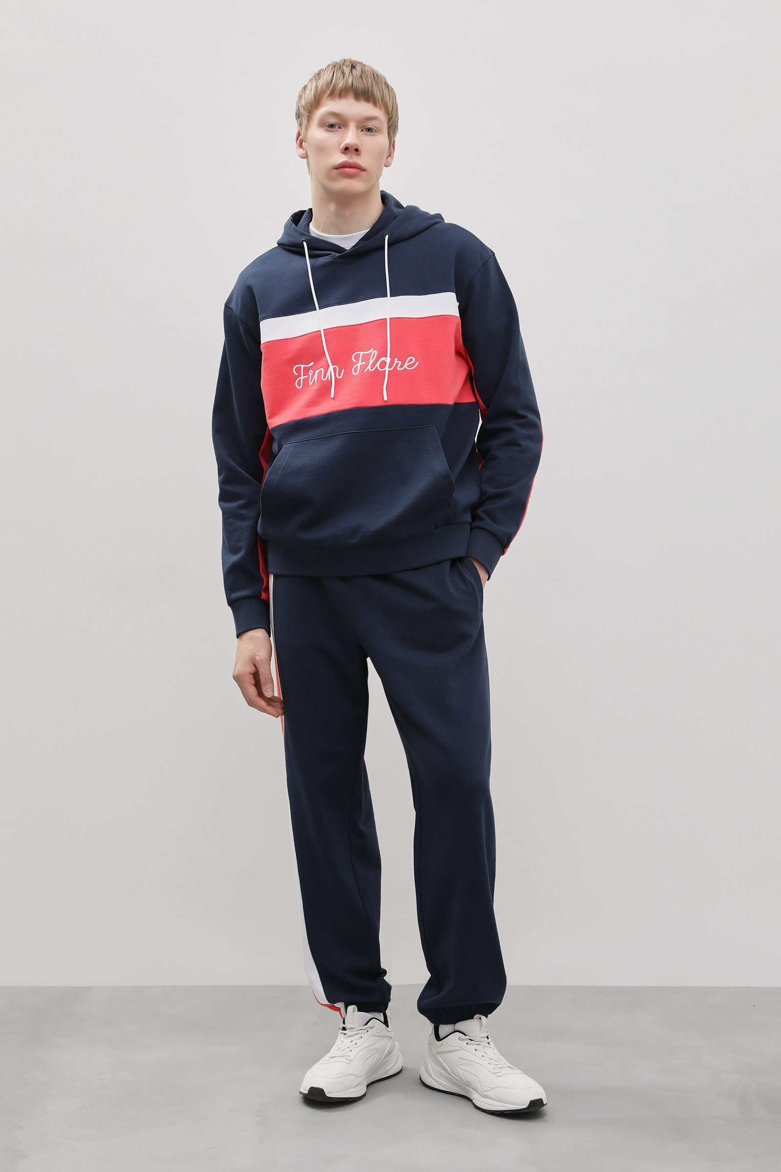 

Спортивные брюки мужские Finn Flare FBD210113 синие XL, Синий, FBD210113