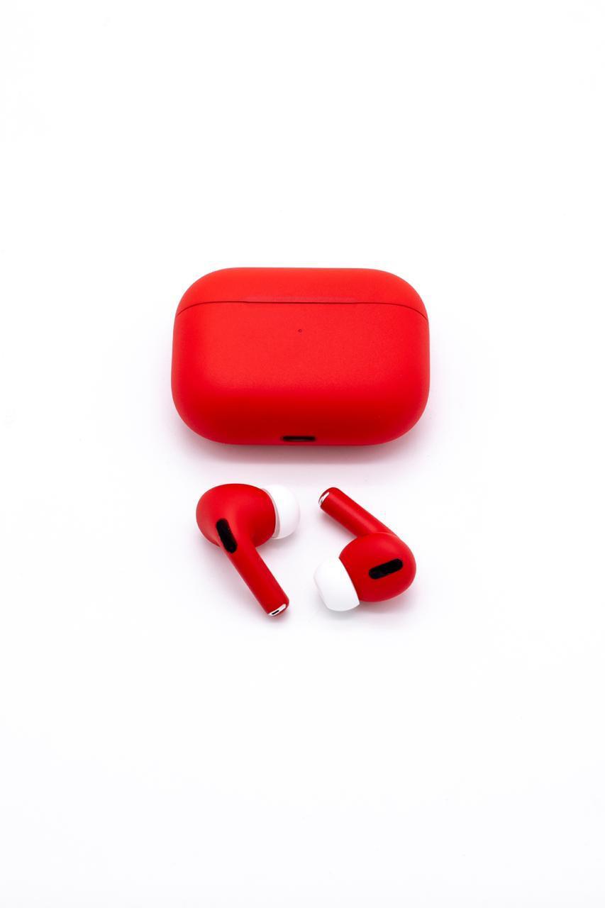 фото Беспроводные наушники apple airpods pro custom red matte