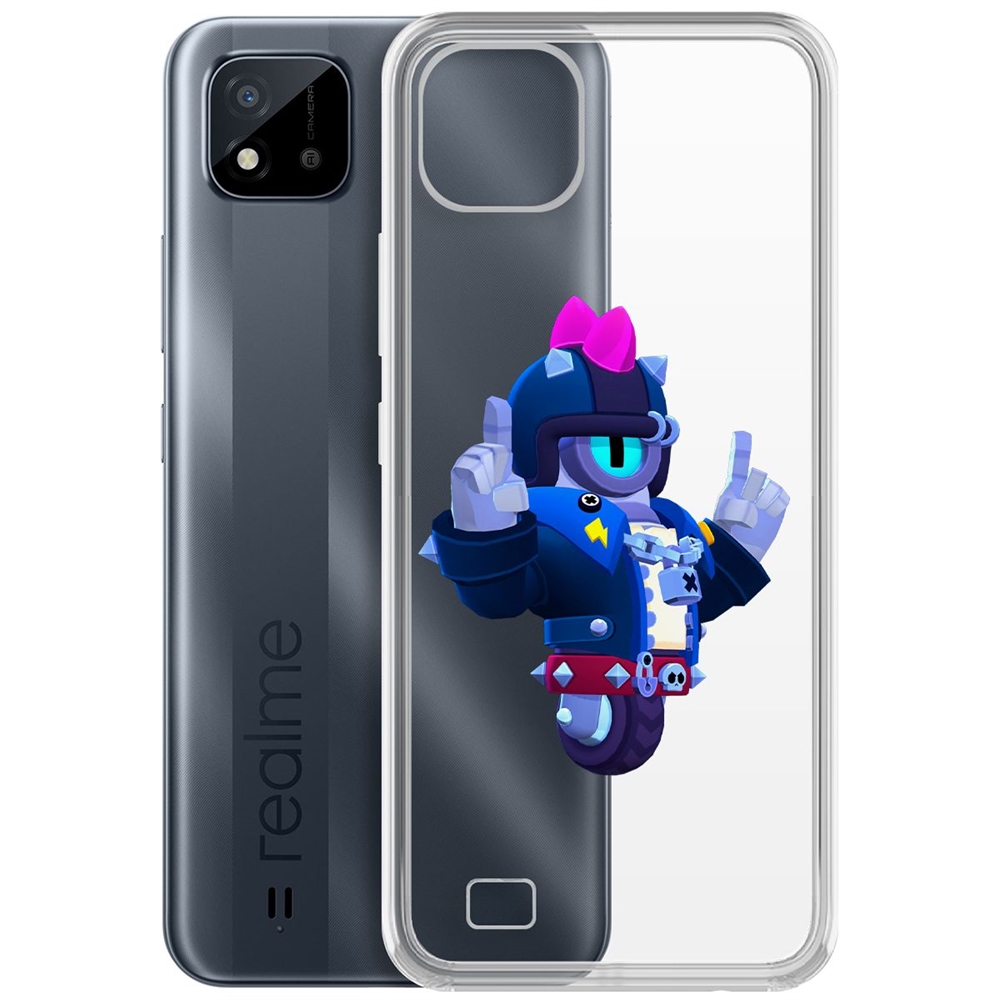 

Чехол-накладка Brawl Stars-Дикий Сту для Realme C11 (2021), Прозрачный